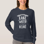Michigander - Lake Water loopt door mijn veins T-S T-shirt (Voorkant)