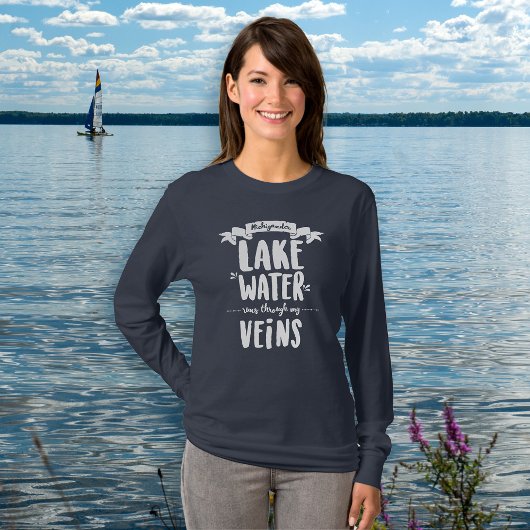 Michigander - Lake Water loopt door mijn veins T-S T-shirt