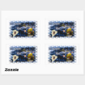 Michigander Man Winter! Rechthoekige Sticker (Vel)