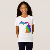 Michigander | regenboog | liefde is liefde t-shirt (Voorkant volledig)