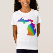 Michigander | regenboog | liefde is liefde t-shirt (Voorkant)