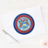 Michigander Seal, Zegel van Michigan Sticker (Envelop)