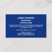 Michigander Seal, Zegel van Michigan Visitekaartje (Achterkant)