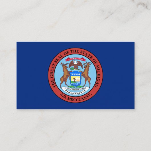 Michigander Seal, Zegel van Michigan Visitekaartje (Voorkant)