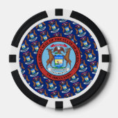 Michigander Vlag & Zegel, Michigan Poker Chips (Voorkant)
