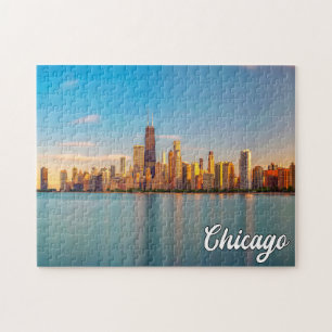 Michiganmeer, Chicago, Illinois, Verenigde Staten Legpuzzel
