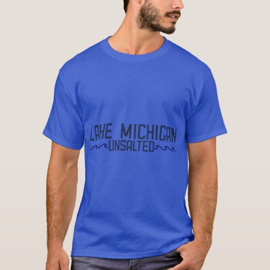 Michiganmeer marine t-shirt (Voorkant)