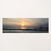 Michiganmeer Vuurtoren Yoga Mat (Achterkant (horizontaal))