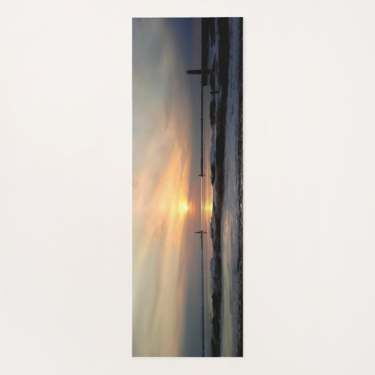 Michiganmeer Vuurtoren Yoga Mat (Achterkant)