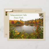 MICHIGAN'S HERFSTPALET / KLEUREN WEERSPIEGELD IN R BRIEFKAART (Voorkant / Achterkant)