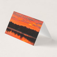 Michigan's Lyon Lake Sunrise Wenskaart