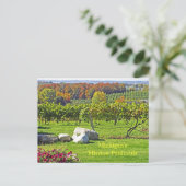 MICHIGAN'S OUDE MISSIE PENINSULA IN HERFST BRIEFKAART (Staand voorkant)