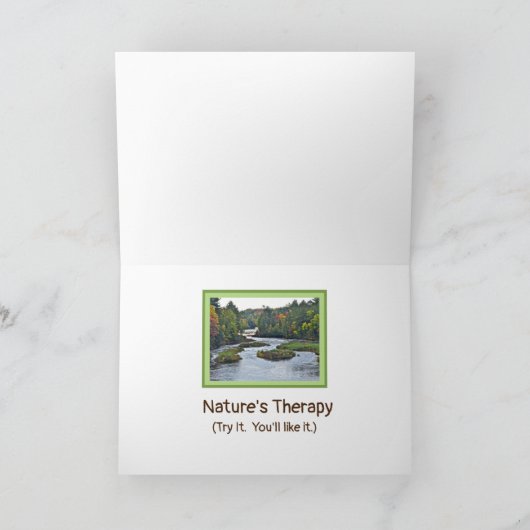 MICHIGAN'S TAHQUAMENON HERFSTEN STAATPARK IN AUTUM KAART (Binnen)