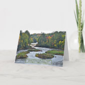 MICHIGAN'S TAHQUAMENON HERFSTEN STAATPARK IN AUTUM KAART (Voorkant)