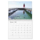 Michigans vuurtoren aan de westkust kalender (Feb 2027)