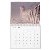 Michigans vuurtoren aan de westkust kalender (Jan 2026)