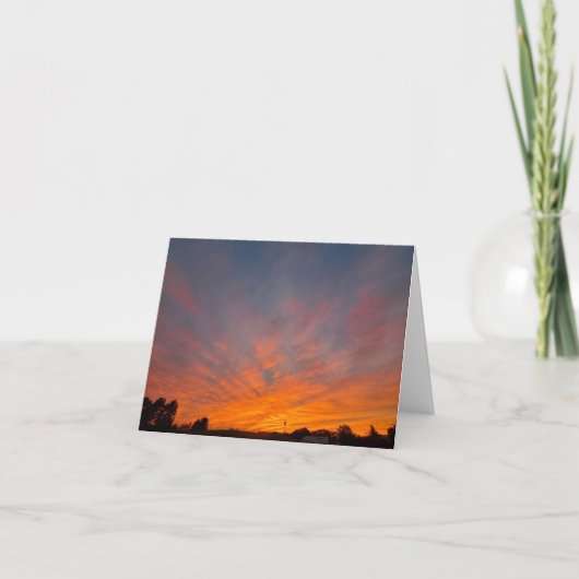 Michiganse zonsondergang bedankkaart (Voorkant)