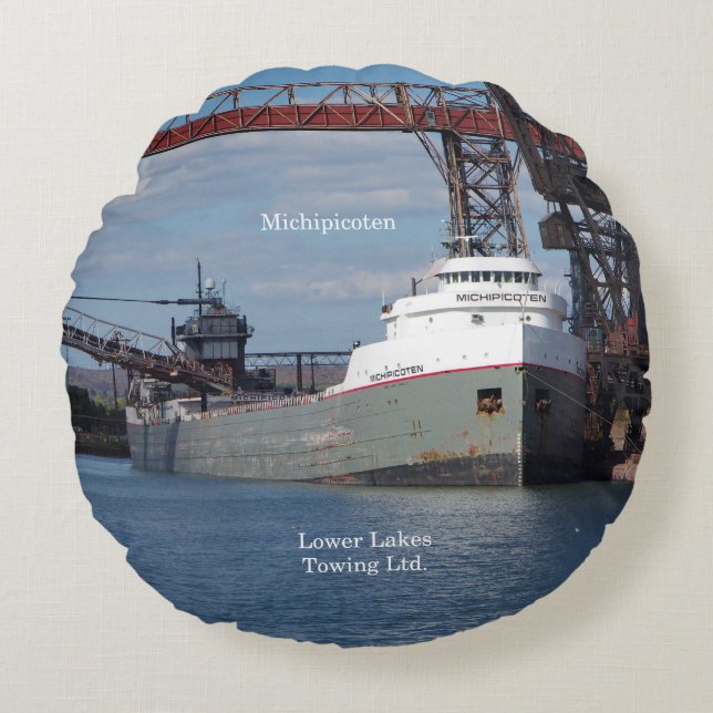 Michipicoten Essar round Rond Kussen (Voorkant)