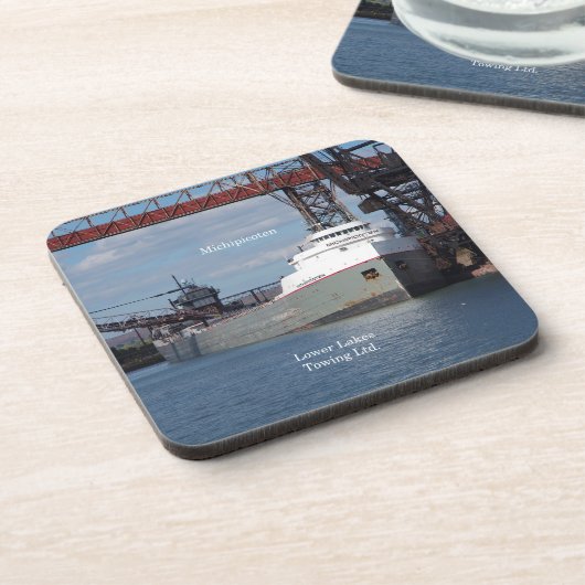 Michipicoten set van 6 harde onderzetters (Linkerzijde)