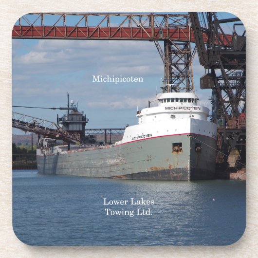 Michipicoten set van 6 harde onderzetters (Voorkant)