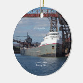 Michipicoten-sierplant Keramisch Ornament (Links)