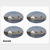 Michipicoten-sticker Ovale Sticker (Vel)