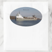 Michipicoten-sticker Ovale Sticker (Tas)