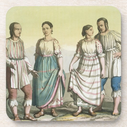 Michoacan Indians in Traditional Costume, Mexico ( Bier Onderzetter (Voorkant)