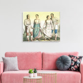 Michoacan Indians in Traditional Costume, Mexico ( Canvas Afdruk (Insitu (Woonkamer))
