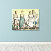 Michoacan Indians in Traditional Costume, Mexico ( Canvas Afdruk (Insitu (Houten vloer))