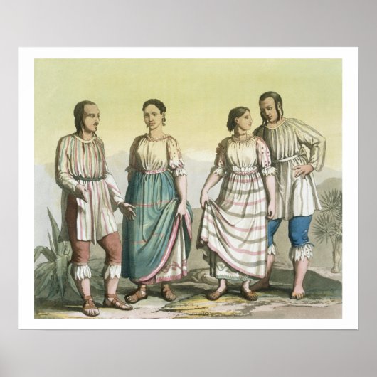 Michoacan Indians in Traditional Costume, Mexico ( Poster (Voorkant)