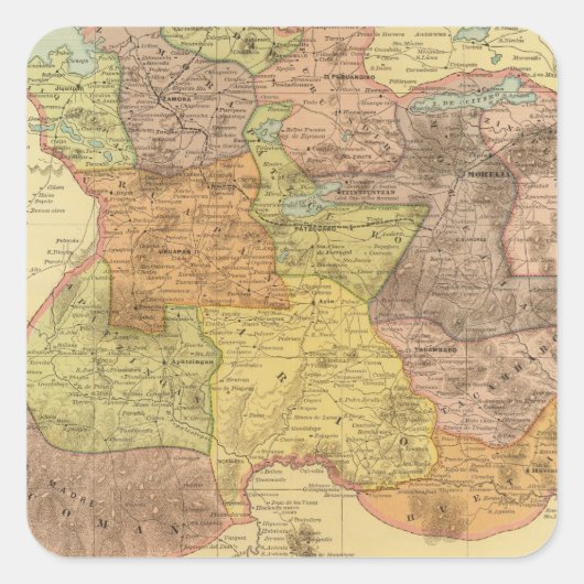 Michoacan Vierkante Sticker (Voorkant)