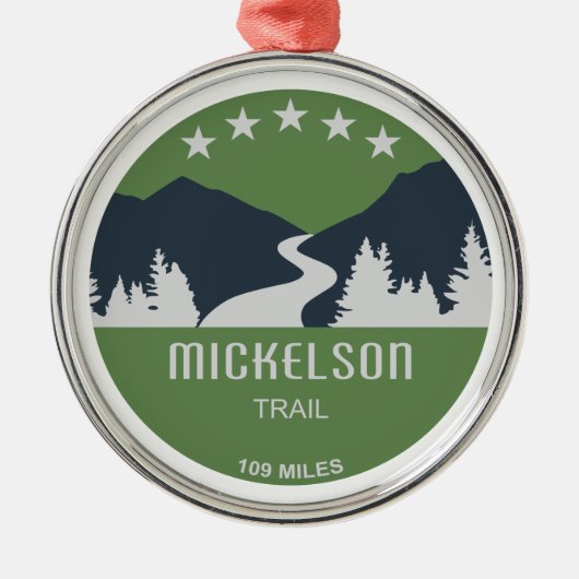 Mickelson Trail Metalen Ornament (Voorkant)
