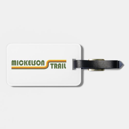 Mickelson Trail South Dakota Bagagelabel (Achterkant horizontaal)