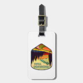 Mickelson Trail South Dakota kleuren Bagagelabel (Voorkant verticaal)