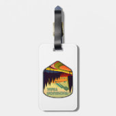 Mickelson Trail South Dakota kleuren Bagagelabel (Achterkant verticaal)