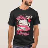 Mickey & Minnie Valentine's Day You Mocha Me H T-shirt (Voorkant)
