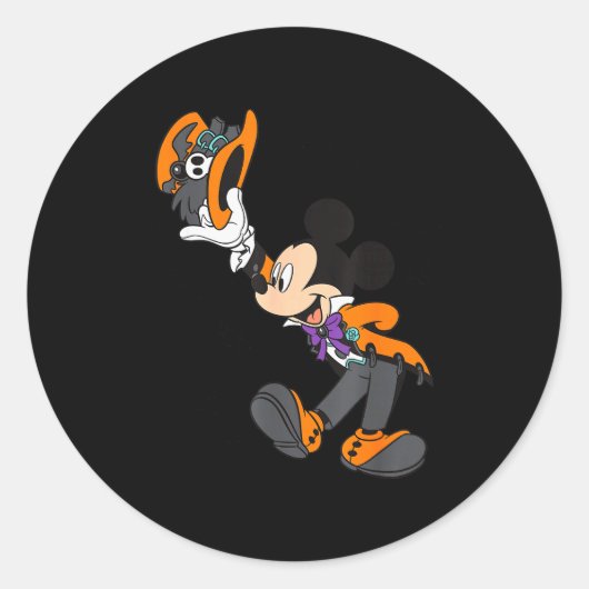 Mickey And Friends Halloween Costume  Ronde Sticker (Voorkant)