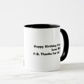 mickey bw, Happy Birthday mama! .. Mok (Voorkant rechts)