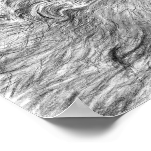 Mickey dog tekening poster (Hoek)