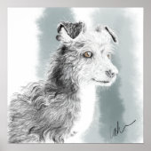 Mickey dog tekening poster (Voorkant)