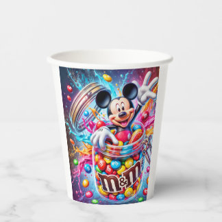Mickey en Minnie Festelijke Kleurrijke Pap Papieren Bekers