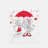 Mickey en Minnie Fleece Deken (Voorkant)