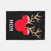 Mickey Family Christmas Mom  Fleece Deken (Voorkant (Horizontaal))