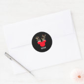 Mickey Family Christmas Mom  Ronde Sticker (Envelop)
