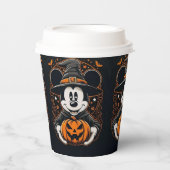 Mickey Halloween Paper Cup -Pumpkin Design Papieren Bekers (Voorkant)