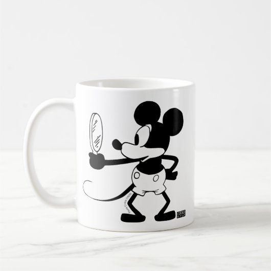 Mickey - Looking in the Mirror (Plane Crazy, 1929) Koffiemok (Links)
