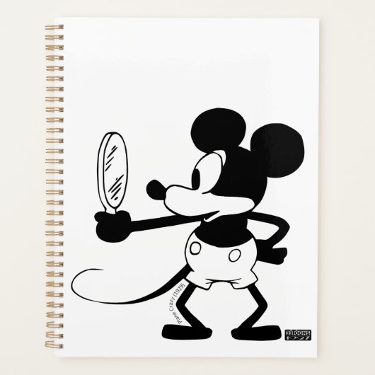 Mickey - Looking in the Mirror (Plane Crazy, 1929) Planner (Voorkant)