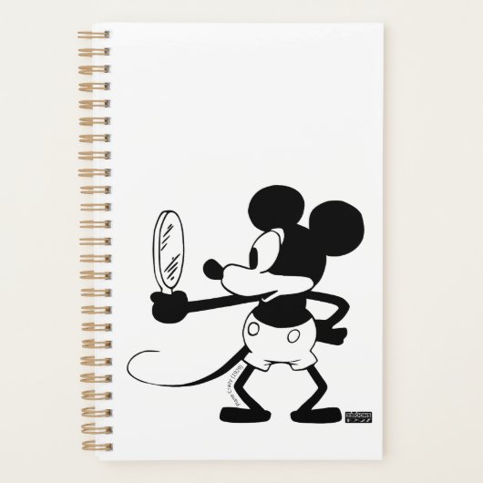 Mickey - Looking in the Mirror (Plane Crazy, 1929) Planner (Voorkant)
