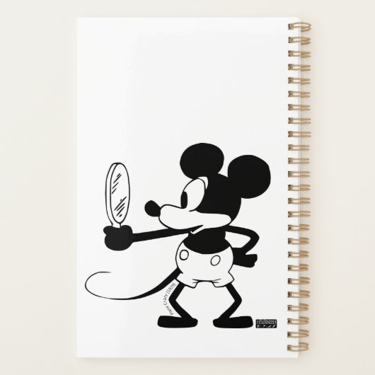 Mickey - Looking in the Mirror (Plane Crazy, 1929) Planner (Achterkant)